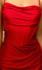 Strappy-Back Short Corset Homecoming Dress BZ022S