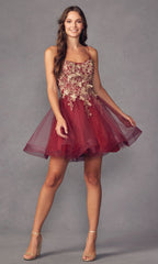 Short A-Line Butterfly Homecoming Dress 902