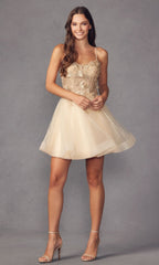 Short A-Line Butterfly Homecoming Dress 902