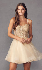 Short A-Line Butterfly Homecoming Dress 902