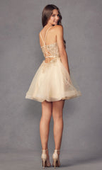 Short A-Line Butterfly Homecoming Dress 902