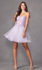 Short A-Line Butterfly Homecoming Dress 902