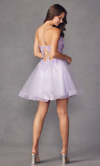 Short A-Line Butterfly Homecoming Dress 902