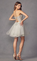 Short A-Line Butterfly Homecoming Dress 902
