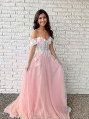 Green off shoulder lace long prom dress, green evening dress