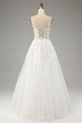 Ivory Ball-Gown Off The Shoulder Beaded Wedding Dress With Appliques Sexy
