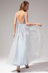 Appliques Long Prom Dress