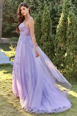 Wholesale A-Line Double Straps Lace Up Long Prom Dress With Appliques prom dresses shops