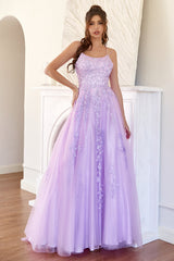 Elegant Lavender A-line Prom Dress