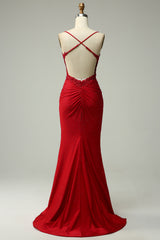 Trendy Mermaid Halter Neck Royal Blue Long Prom Dress with Appliques Beading