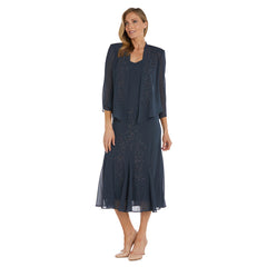 R&M Richards 058260 Long Formal Jacket Dress