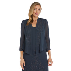 R&M Richards 058260 Long Formal Jacket Dress