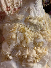 Gorgeous Strapless Ruffles Sweet 16 Quinceanera A-Line Evening Dress Ball Gown HZ1024