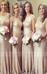Sequin Bridesmaid Dress,Long Bridesmaid Gown,Sequined Bridesmaid Gowns,Glittery Bridesmaid Dresses