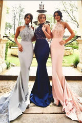 Mermaid Prom Dress, Bridesmaid Dresses, Graduation School Party Dress, Winter Formal Dress