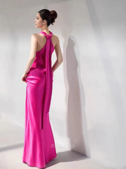 Mermaid High Neckline Long formal dresses Bridesmaid Dresses evening gown Prom Dress