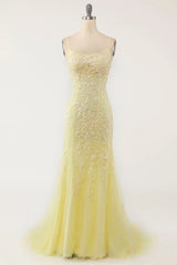 Mint Mermaid Long Prom Dress with Appliques