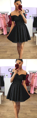 A-Line Crew Above-Knee Homecoming Dresses