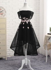 Off Shoulder High Low Fashionable Party Dress, Homecoming Dresses, Lovely Formal Dresses