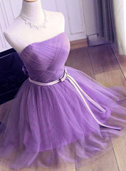 Lovely Tulle Short Party Dress, Handmade Formal Dresses