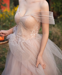 Dark Pink Sweetheart Off Shoulder Beaded Party Dresss, Dark Pink Prom Dress