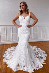 Mermaid Lace/Tulle Wedding Dresses,Dresses For Wedding,Bridal Gown,Bride Dress,Dresses For Brides
