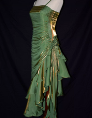 Charming Mermaid High Low Satin Straps Party Dress, Vintage Style Prom Dress