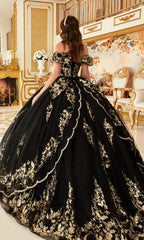 Ladivine 15701 Glitter Quince Dress with Back Bow