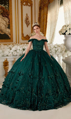 Ladivine 15704 Off-the-Shoulder Quince Ball Gown