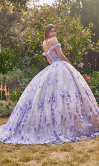 Ladivine 15704 Off-the-Shoulder Quince Ball Gown