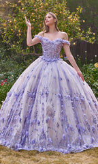 Ladivine 15704 Off-the-Shoulder Quince Ball Gown