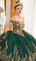 Ladivine 15705 Quince Dress with Gold Embroidery