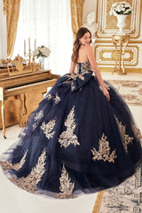 Ladivine Strapless Quinceanera Dress 15715