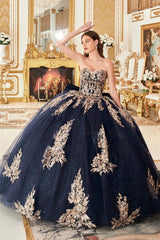 Ladivine Strapless Quinceanera Dress 15715