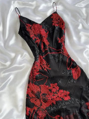 Vintage Beaded Applique Prom Dress Sheath Evening Dress Spaghetti Strap Fairy Dress HZ1024