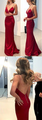 Sexy Backless Prom Dress For Teens, Prom Dresses, Graduation School Party Gown