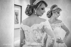 Wedding Dress Off The Shoulder Sleeves, Bridal Gown ,Dresses For Brides