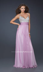 Beaded-Bodice La Femme A-Line Prom Dress 16802
