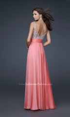 Beaded-Bodice La Femme A-Line Prom Dress 16802