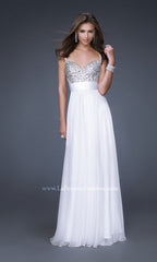 Beaded-Bodice La Femme A-Line Prom Dress 16802