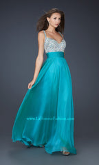 Beaded-Bodice La Femme A-Line Prom Dress 16802