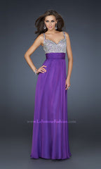 Beaded-Bodice La Femme A-Line Prom Dress 16802