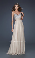 Beaded-Bodice La Femme A-Line Prom Dress 16802