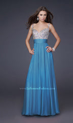 Beaded-Bodice La Femme A-Line Prom Dress 16802