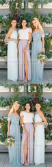 Long Bridesmaid Dresses,Chiffon Bridesmaid Dress