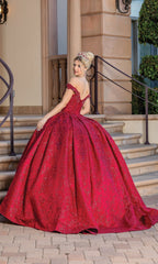 Burgundy Red Quinceanera Dress 1722