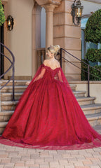 Burgundy Red Quinceanera Dress 1722