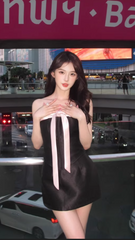 Elegant Satin Strapless High Waist Short Homecoming Dress Sweet 16 Birthday Party Dress with Bow HZ0319