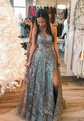 Lace Prom Dress, Long Homecoming Dress, Formal Dress