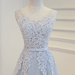 Elegant Lace Appliques Tea Length Bridesmaid Party Dresses